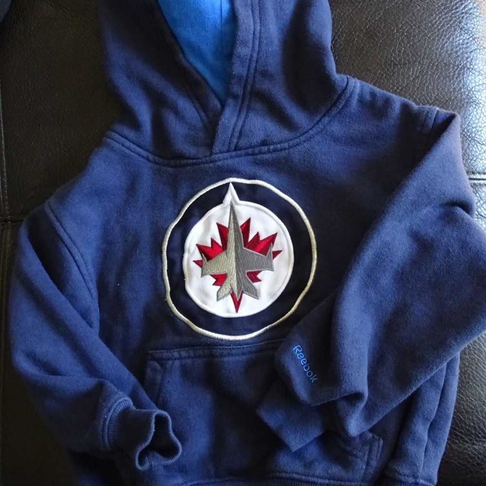REEBOK NHL KIDS WINNIPEG JETS HOODED SWEATSHIRT